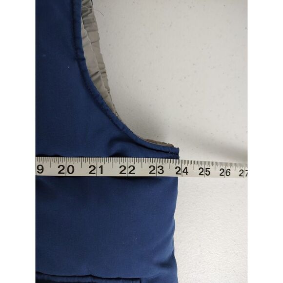 Vintage ST. JOHNS BAY MEN'S EXTRA XL 80% DOWN INSULATED BLUE PUFFER VEST - Picture 5 of 9